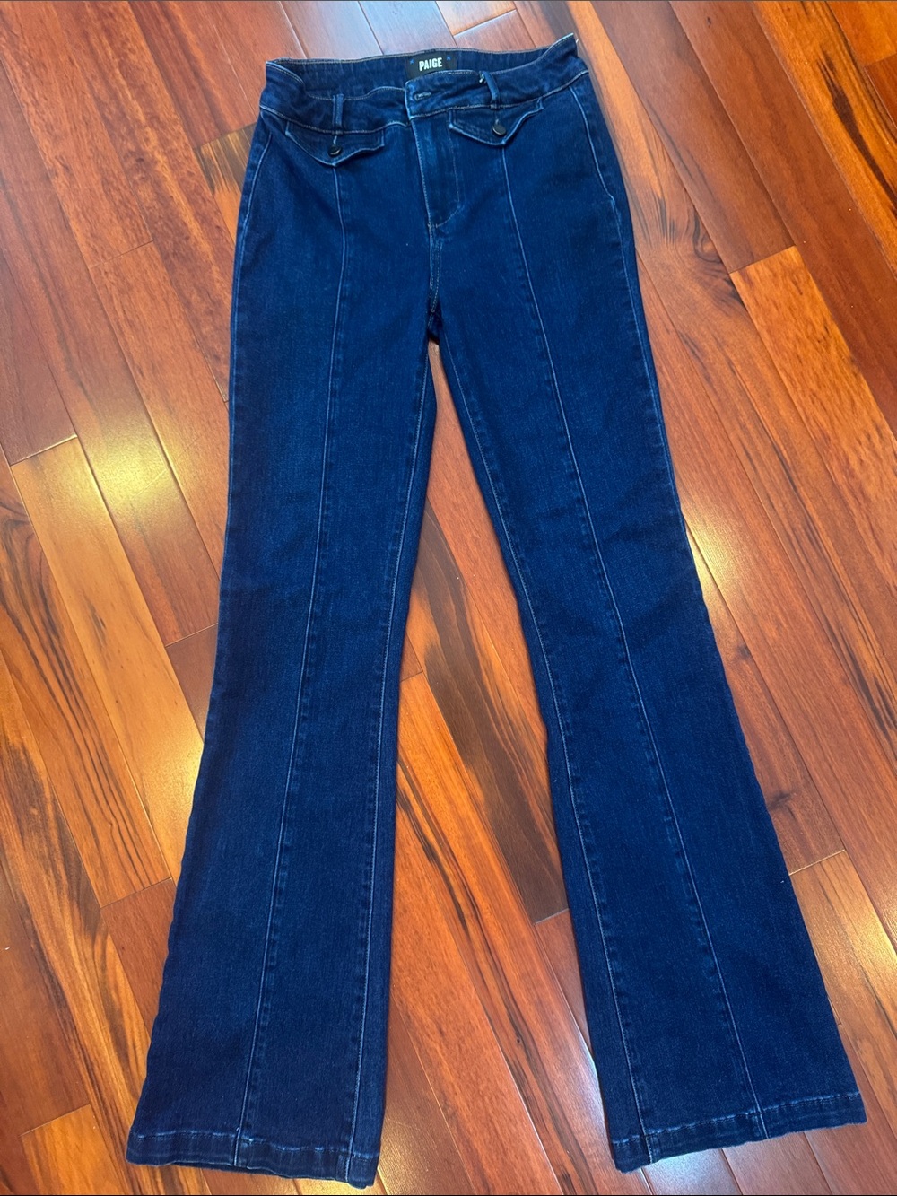 PAIGE Deep Indigo High-Rise bootcut Jeans
Size 26